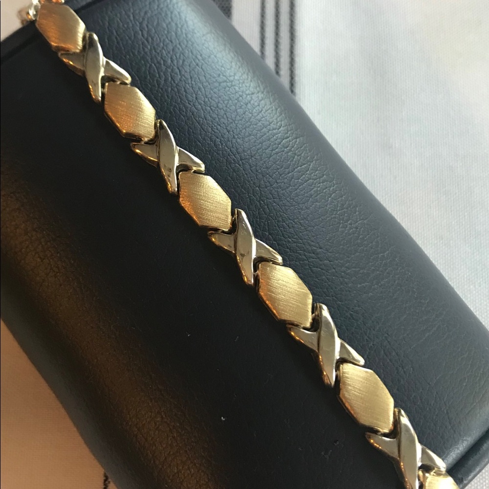 Italian 10kt gold and sterling silver Bracelet